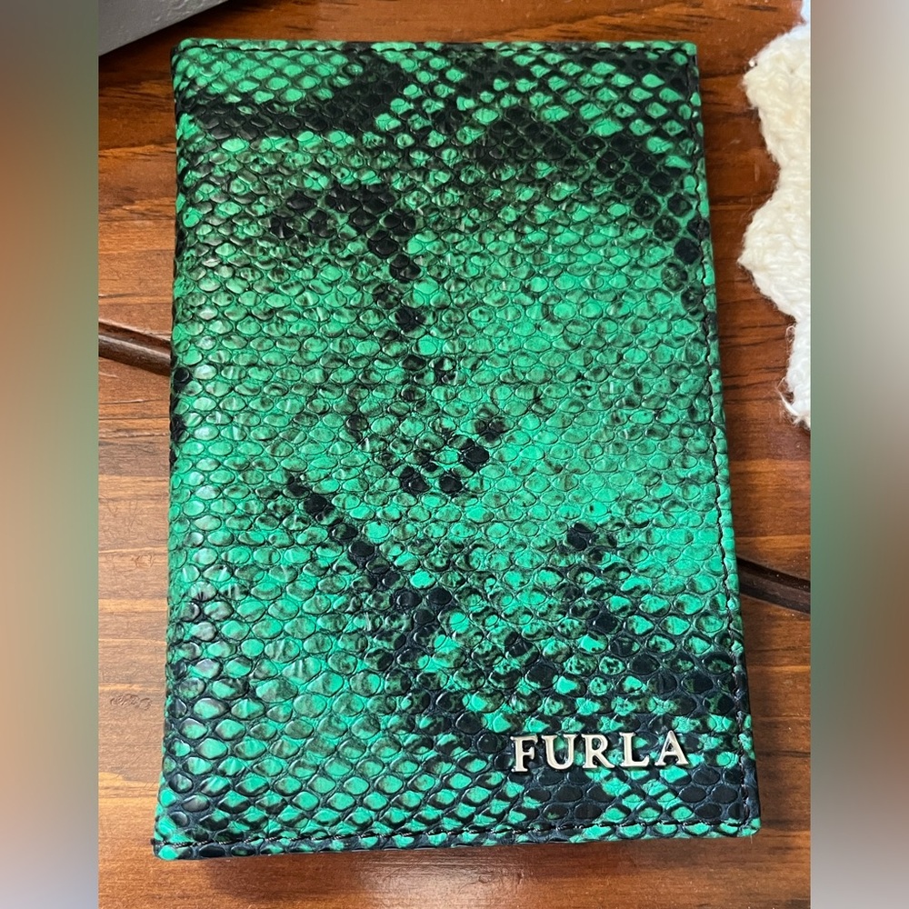 Furla Green Snakeskin Wallet